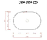 Ultra Modern Concrete Cement Wash Basin Counter Top Matte Pink Oval Basin